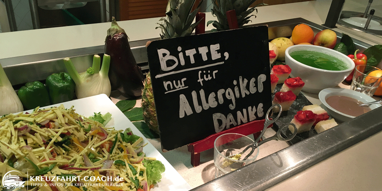 AIDA Lebensmittelallergien - Schild "Nur für Allergiker"