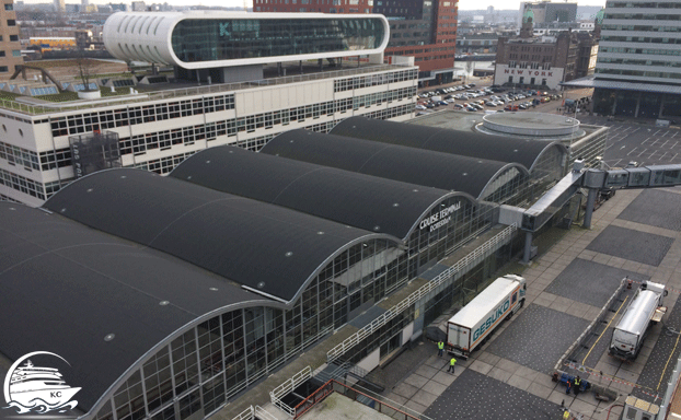 Cruiseterminal Rotterdam Blick auf das Cruiseterminal Rotterdam