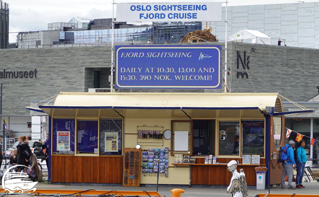 Verkaufstelle für Fjordrundfahrt Oslo auf eigene Faust - Verkaufstelle für Fjordrundfahrt