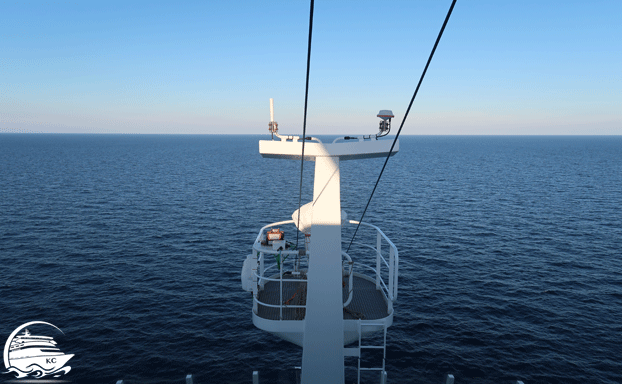 Blick vom Schiff auf die See: Heute kein Seegang im Mittelmeer... ;-) AIDA Mittelmeerkreuzfahrt - Ruhige See