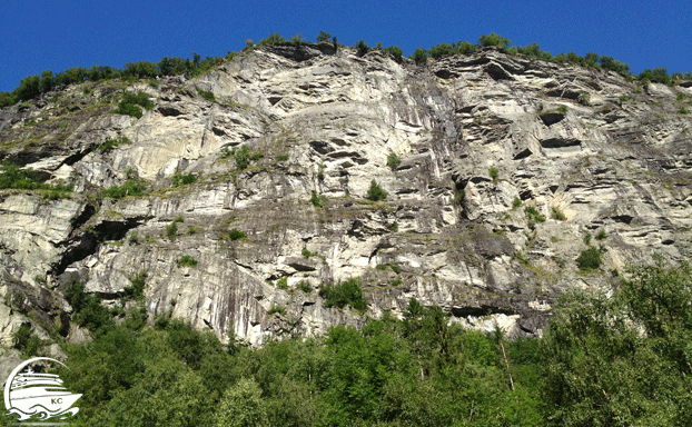 Felswand Ausflugstipps Geiranger - Felswand