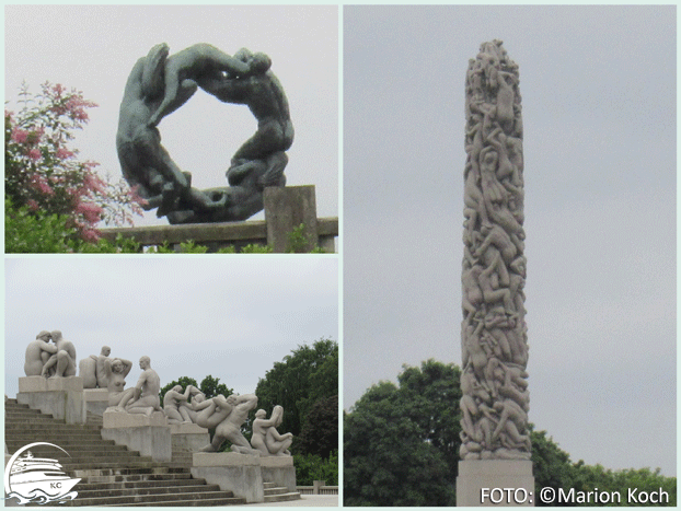 "Monolith" und "Rad des Lebens" Ausflugstipps Oslo - "Monolith" und "Rad des Lebens"