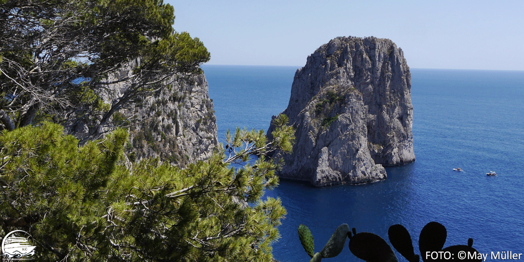 Klippen von Capri Neapel auf eigene Faust - Klippen von Capri