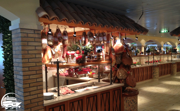 Theke im Bella Donna Meine erste Kreuzfahrt - Frühstück im Bella Donna