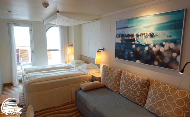 AIDAnova Kabine 9006 AIDAnova Verandakabine Komfort mit bevorzugter Lage