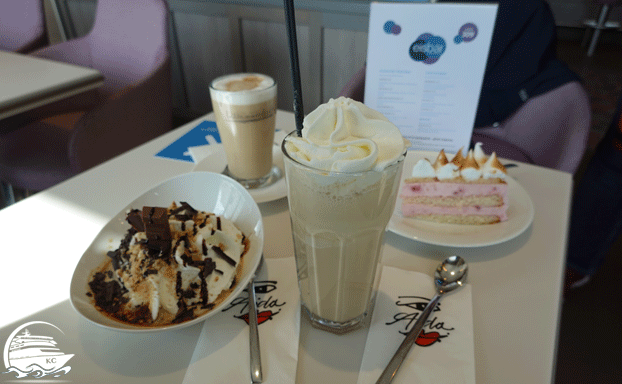 Eisbar - Torte, Eis & Getränke AIDAnova Erfahrungen - Das Essen - Eisbar - Torte, Eis & Getränke