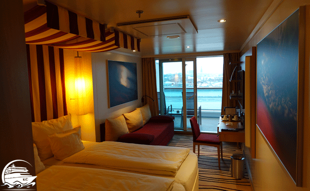 Mehr Platz - Blick in die Kabine AIDA Verandakabine - Mehr Platz - Blick in die Kabine