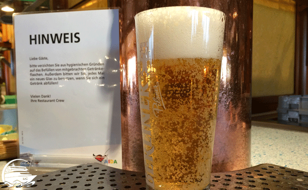 Bier im Buffet-Restaurant ist in allen Tarifen inklusive.