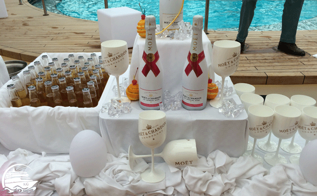 Champagner und Corona Extra