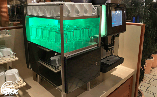 AIDA ALL INCLUSIVE - Kaffeeautomat im Buffetrestaurant