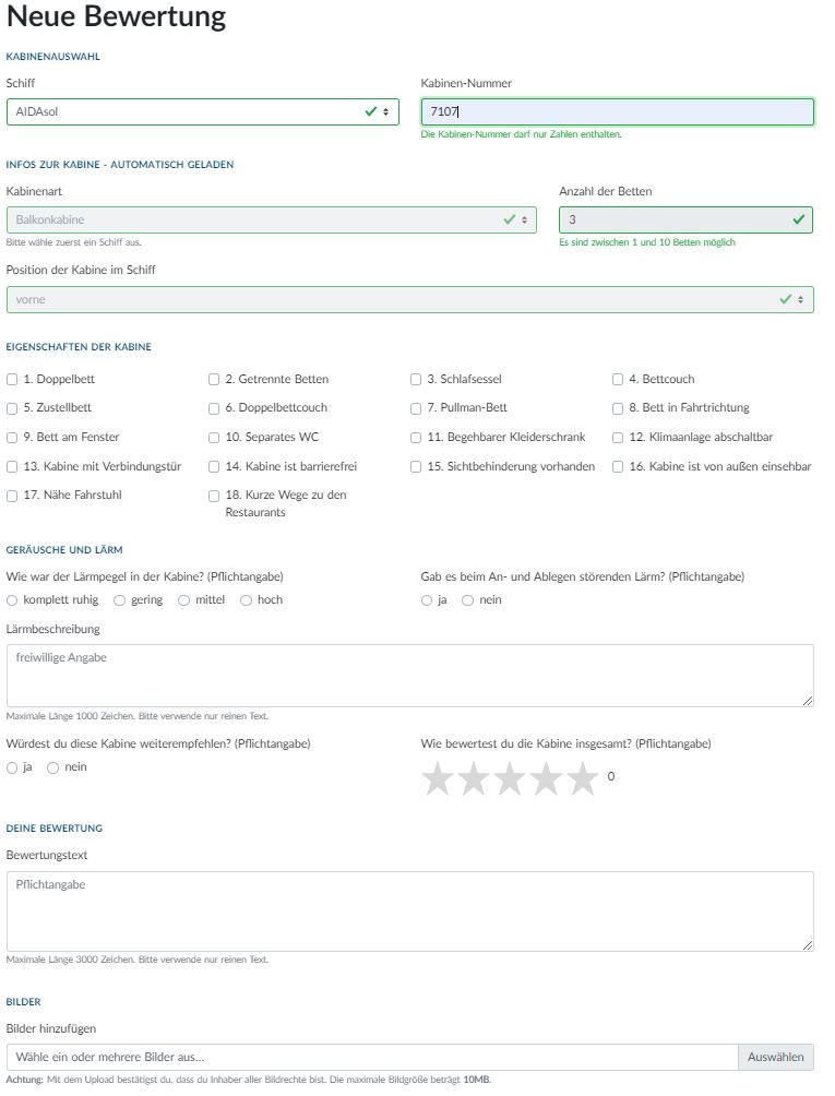 KT-Bewertungsformular Beispiel Bewertungsformular