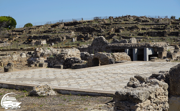 Mosaikböden Spaziergang durch Nora - Mosaikböden