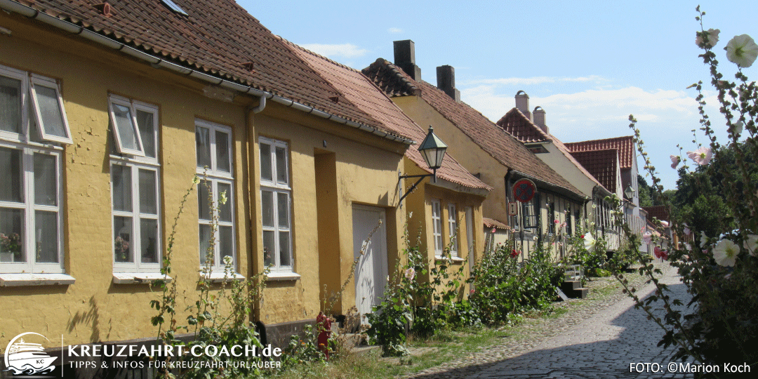 Straße in Ebeltoft Ausflugstipps Aarhus - Straße in Ebeltoft