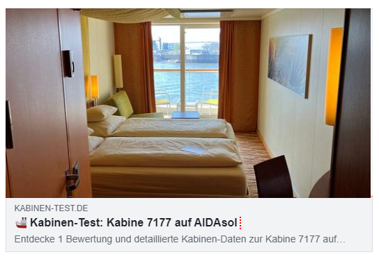 Beispiel Kabine teilen bei Facebook Beispiel teilen bei Facebook