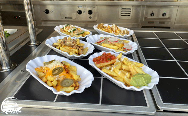 Pommes AIDAcosma Restaurants Erfahrungen - BBQ Grill - Pommes