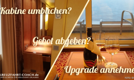 AIDA Kabine umbuchen und AIDA Kabinenupgrade Aktion