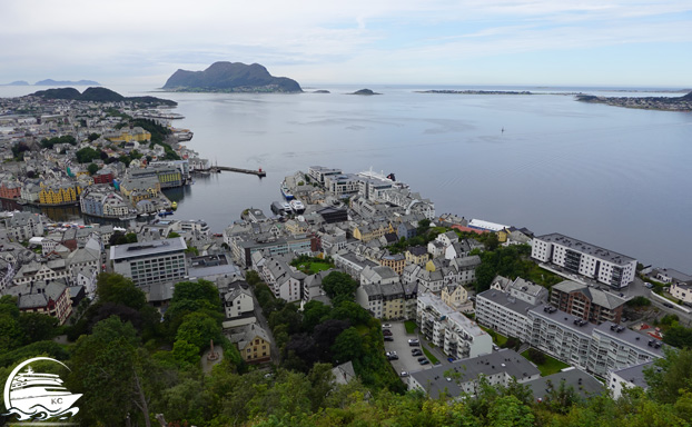 Hausberg Aksla - Ausblick Ålesund Ausflug - Hausberg Aksla - Ausblick