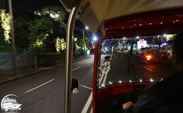 Rückfahrt mit dem Dreirad-Taxi Madeira - Funchal - Rückfahrt mit dem Dreirad-Taxi