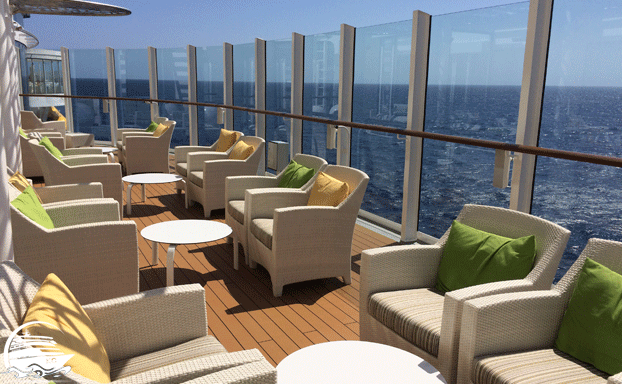 Aussenbereich der AIDA Lounge auf AIDAperla AIDA Lounge auf AIDAperla - Aussenbereich