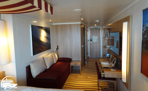 Verandakabine Komfort 10175 mit begehbarem Kleiderschrank auf AIDAperla AIDAperla Kabinen - Verandakabine Komfort 10175 mit begehbarem Kleiderschrank auf AIDAperla