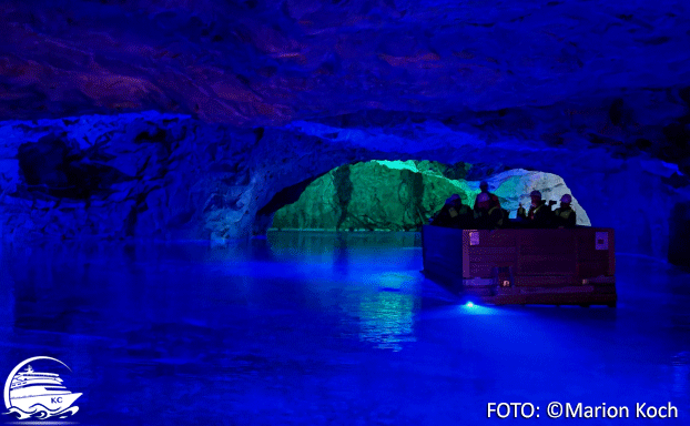 Floßfahrt durch die Höhle Ausflug Molde - Floßfahrt durch die Höhle