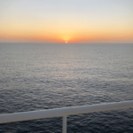 Bildnachweis 134 Sonnenuntergang an Bord