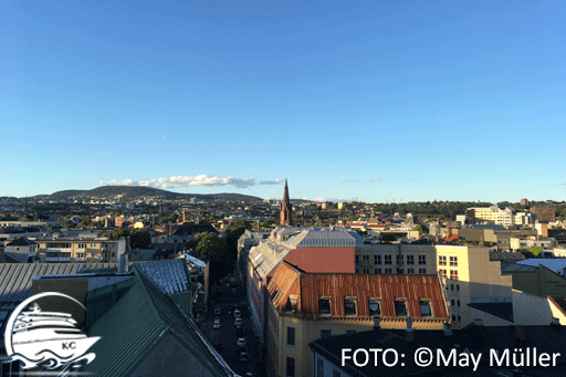 Oslo Ausblick Über den Dächern von Oslo