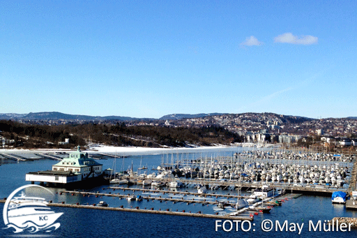 Der Hafen von Oslo Einfahrt in den Hafen von Oslo