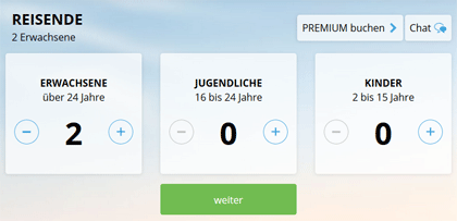 Neues Buchungssystem bei AIDA 4 AIDA - Neues Buchungssystem - Schritt 1 - Reisende