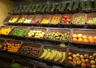 Früchteauswahl im Marktrestaurant