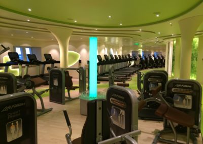 Fitnessbereich auf AIDAprima