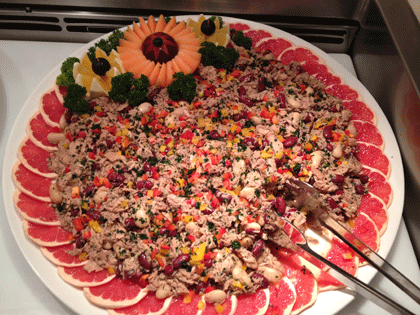 AIDA Schiffsbesichtigung 5 Ansprechend präsentierte Speisen